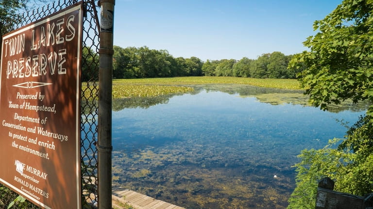 Twin Lakes Preserve in Wantagh has fresh water wetlands and...