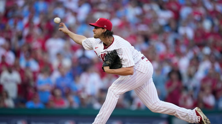 Phillies turn to pending free agent Aaron Nola to pitch them past Arizona  and into World Series - Newsday