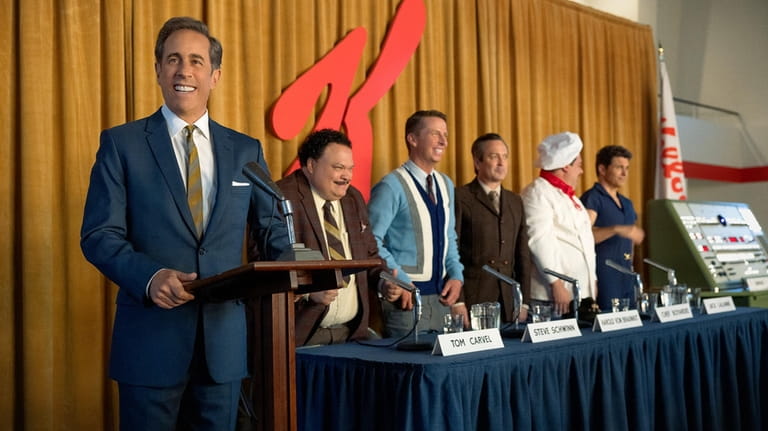 This image released by Netflix shows Jerry Seinfeld, from left,...