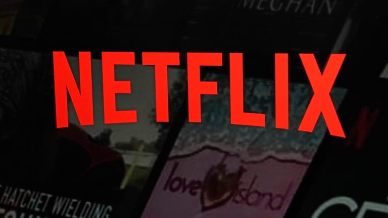 The Netflix logo is shown in this photo from the...